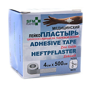 Лейкопластырь СФМ-пластырь (SFM-plaster) медицинский фиксирующий тканевый 4см x 5м (500см)