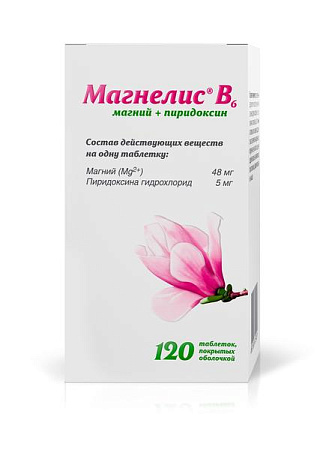 Магнелис В6 тб п/о №120