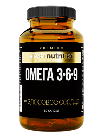 Омега 3-6-9 Атеч Нутрижн Премиум (Atech Nutrition Premium) капс 1630 мг №60 Омега 3-6-9 Атеч Нутрижн Премиум (Atech Nutrition Premium) капс 1630 мг №60