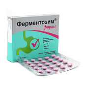 Ферментозим Форте тб п/о 170 мг №25 Ферментозим Форте тб п/о 170 мг №25
