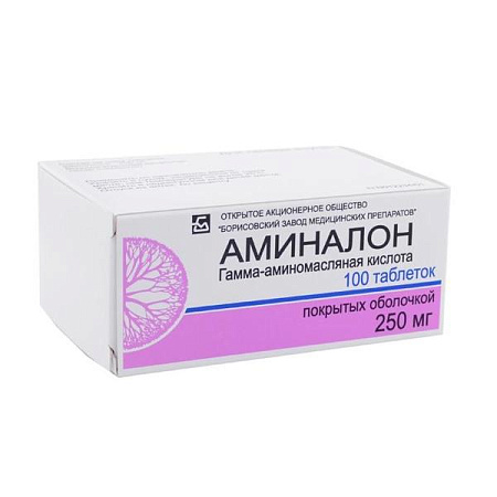 Аминалон тб п/о 250 мг №100