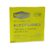 Аскорбиновая кислота Аскорбинка Life Ascorbic acid порошок 2.5 г №1