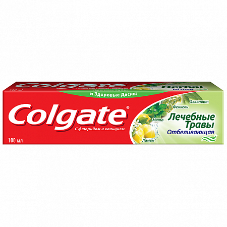 Зубная паста Колгейт (Colgate) Лечебные травы с фторидом и кальцием 100 мл