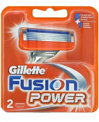 Кассеты сменные Жиллетт (Gillette) Фьюжн Пауэр №2