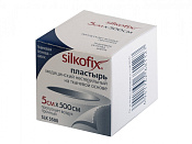 Лейкопластырь Силкофикс (Silkofix) фиксирующий на тканевой основе белый 5см x 5м (500см)