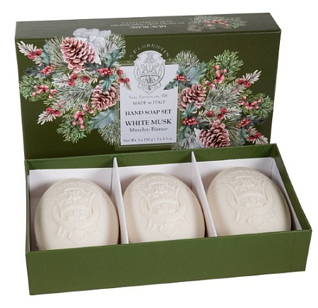 Набор Мыло туалетное Ла Флорентина (La Florentina) Белый мускус твердое 150 г №3