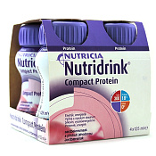 Смесь Нутридринк (Nutridrink) Компакт Протеин клубника для энтер пит 125 мл №4