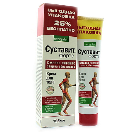 Крем Суставит форте с хондроитином и глюкозамином д/тела 125 мл