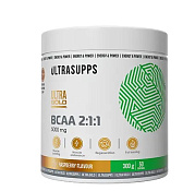 Ультрасаппс (Ultrasupps) Ультра голд БЦАА 2:1:1 порошок 300 г Малина