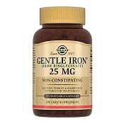Легкодоступное железо Джентл Айрон 25 мг Солгар (Solgar) капс №90