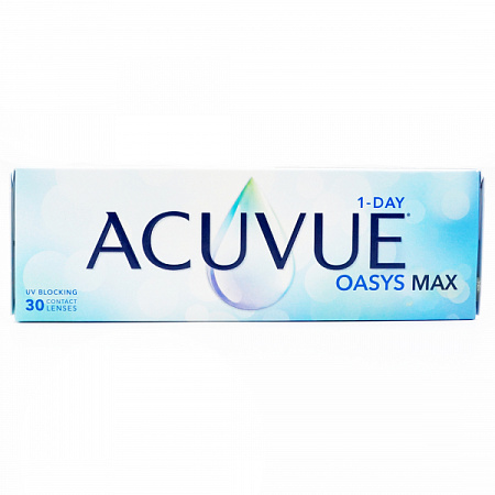 Линзы контактные АКУВЬЮ (ACUVUE) Оазис (Oasys) 1-Day Макс (Max) R9.0 (-6.00) №30 Линзы контактные АКУВЬЮ (ACUVUE) Оазис (Oasys) 1-Day Макс (Max) R9.0 (-6.00) №30