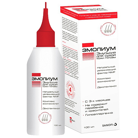 Эмульсия Эмолиум (Emolium) для кожи головы 100 мл