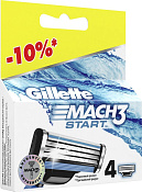 Сменные Кассеты Жиллетт (Gillette) Мач 3 Старт №4