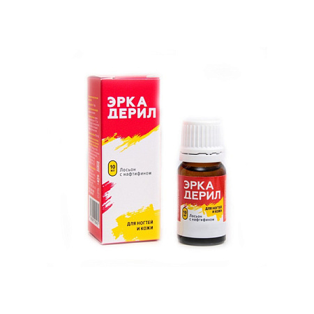 Лосьон Мирролла (Mirrolla) Эркадерил для ногтей и кожи с нафтифином 10 мл