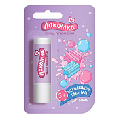 Помада Лакомка Мерцающий бабл-гам для детей с 3 лет с блестками 2.8 г