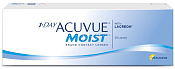 Линзы контактные АКУВЬЮ (ACUVUE) 1-Day Моист (Moist) R8.5 (-6.50) №90