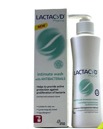Средство Лактацид (Lactacyd) Фарма д/интим гигиены антибакт с экстр тимьяна 250 мл 