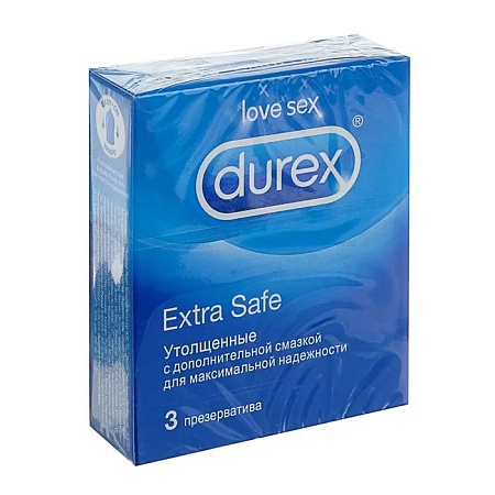 Презервативы Дюрекс (Durex) Extra safe утолщенные №3