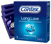 Презервативы Контекс (Contex) Long Love с анестетиком №3