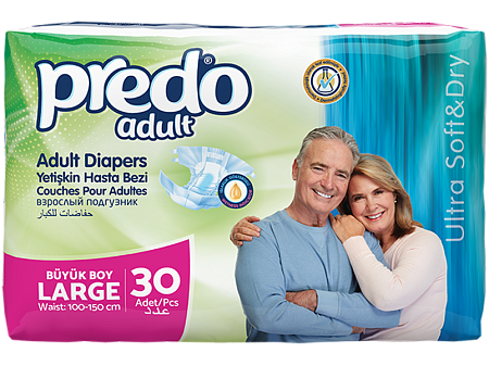 Подгузники Predo (Предо) Adult для взрослых размер L №30