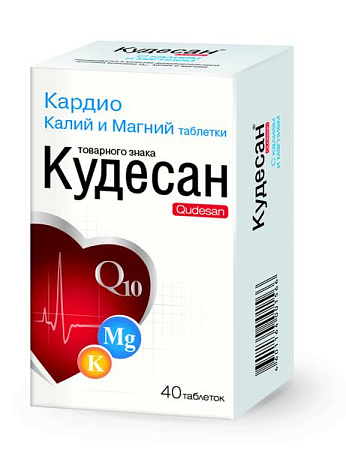 Кудесан Кардио Калий и Магний тб 1000 мг №40