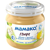 Пюре Мамако Яблоко и груша с козьим творожком 120 г