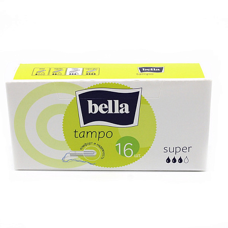 Тампоны Белла (Bella) Супер без аппликатора №16