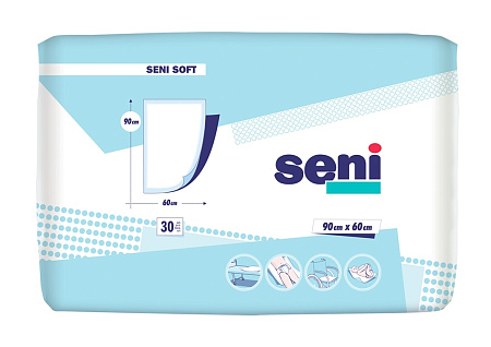 Пеленки гигиенические Сени (Seni) Софт (Soft) 90x60 см №30