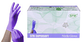 Перчатки нестерильные СФМ (SFM) смотровые нитриловые неопудренные фиолетово-голубые XS №100 (50 пар)
