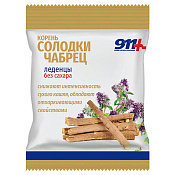 Леденцы 911 корень солодки чабрец с витамином С б/сах 2.5 г 50 г