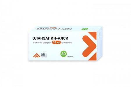 Оланзапин-Алси тб п/о 10 мг №30