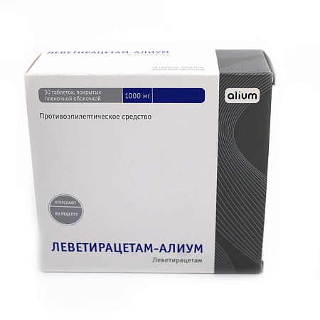 Леветирацетам-Алиум тб п/о 1000 мг №30