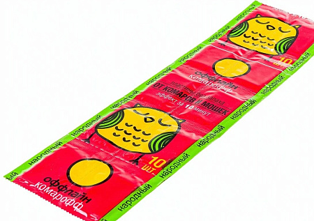 Пластины Комарофф Народный продольные от комаров и мошек без запаха №10