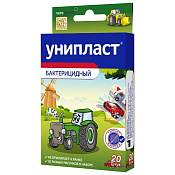 Лейкопластырь Унипласт (Uniplast) бактерицидный Машины №20 Лейкопластырь Унипласт (Uniplast) бактерицидный Машины №20