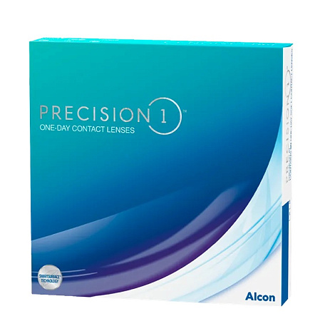 Линзы контактные Алкон (Alcon) Precision 1 однодневные R8.3 (-1.00) №90 Линзы контактные Алкон (Alcon) Precision 1 однодневные R8.3 (-1.00) №90