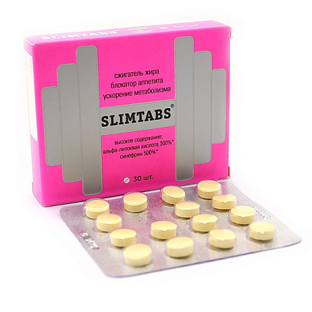 Слимтабс (Slimtabs) Синефрин и Альфа-липоевая к-та Витамир тб №30