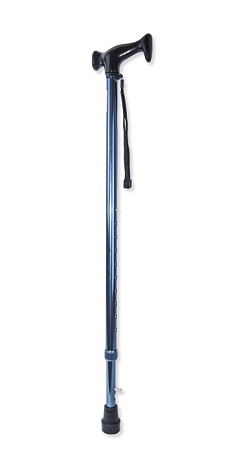 Трость телескопическая Амрус (Amrus) AMCT23 с устройством против скольжения синяя 73-96 см