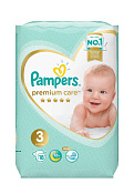 Подгузники Памперс (Pampers) Премиум Care размер 3 (6-10 кг) №18