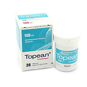 Тореал тб п/о 100 мг №28 Тореал тб п/о 100 мг №28