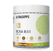 Ультрасаппс (Ultrasupps) Ультра голд БЦАА 8:1:1 порошок 300 г Апельсин