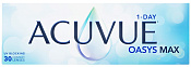 Линзы контактные АКУВЬЮ (ACUVUE) Оазис (Oasys) 1-Day Макс (Max) R8.5 (-1.00) №30 Линзы контактные АКУВЬЮ (ACUVUE) Оазис (Oasys) 1-Day Макс (Max) R8.5 (-1.00) №30