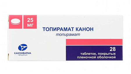 Топирамат Канон тб п/о 25 мг №28