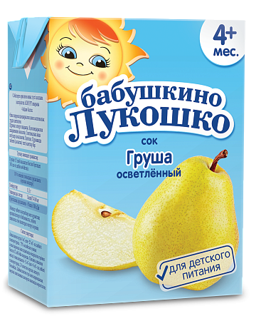 Cок Бабушкино Лукошко груша осв с 4 мес 200 мл