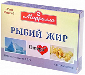Рыбий жир Мирролла (Mirrolla) с вит Е капс 0.37 г №100