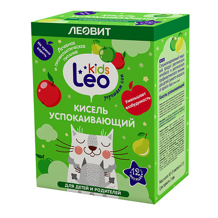 Кисель Леовит Leo Kids успокаивающий для детей с 12 мес 12 г №5