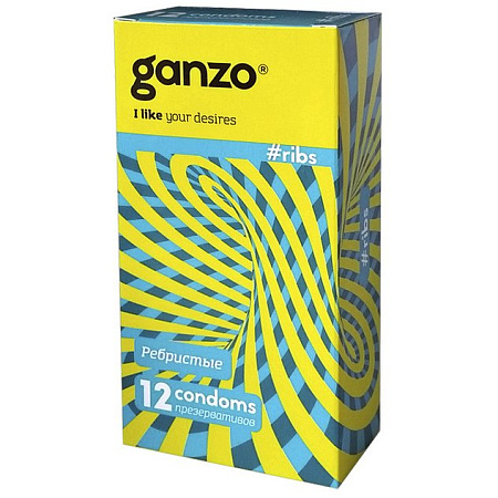 Презервативы Ганзо (Ganzo) Ribs №12