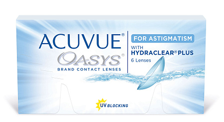 Линзы контактные АКУВЬЮ (ACUVUE) Оазис (Oasys) with Hydraclear Plus R8.4 (-3.75) №6