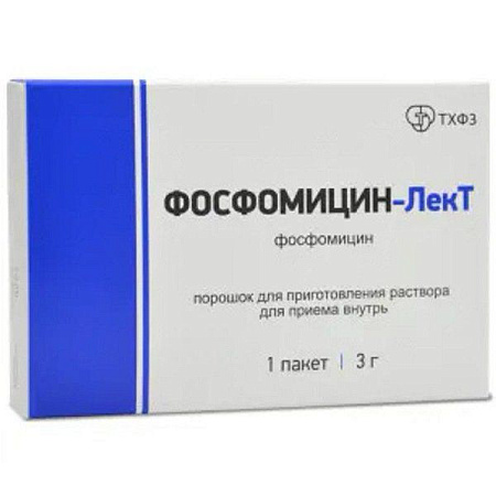Фосфомицин-ЛекТ порошок для приготовления раствора для приема внутрь 3 г №1