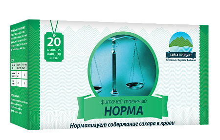 Фиточай Таёжный Норма ф/п 1.5 г №20 