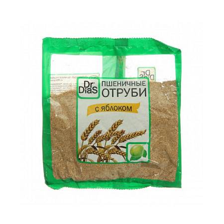Отруби Доктор Диас (Dr. Dias) пшеничные с яблоком 200 г